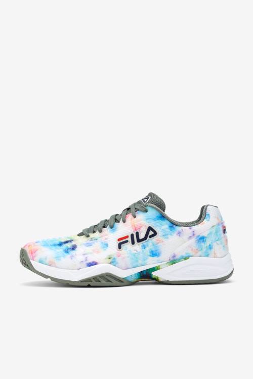 Fila Axilus 2 Energized Miesten Tenniskengät Monivärinen Valkoinen Vihreä | Fila297MH