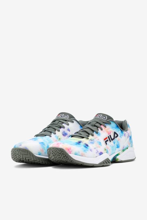Fila Axilus 2 Energized Miesten Tenniskengät Monivärinen Valkoinen Vihreä | Fila297MH