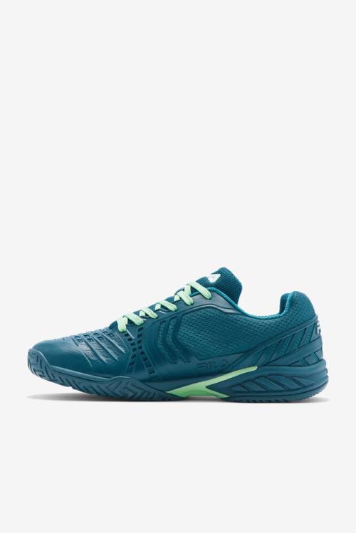 Fila Axilus 2 Energized Miesten Tenniskengät Sininen Koralli Vihreä Harmaat Valkoinen | Fila326RB