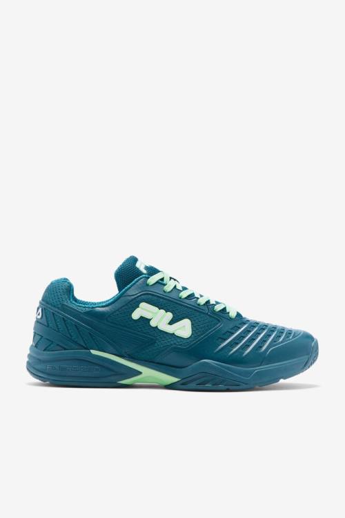Fila Axilus 2 Energized Miesten Tenniskengät Sininen Koralli Vihreä Harmaat Valkoinen | Fila326RB