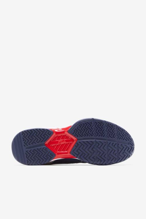 Fila Axilus 2 Energized Miesten Tenniskengät Valkoinen Laivastonsininen Punainen | Fila746BX