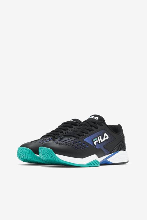 Fila Axilus 2 Energized Naisten Tenniskengät Mustat Sininen Turkoosi | Fila654TB