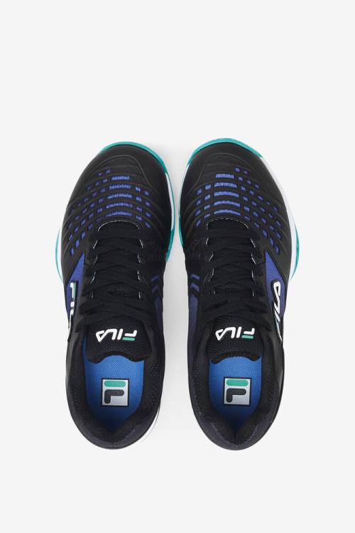 Fila Axilus 2 Energized Naisten Tenniskengät Mustat Sininen Turkoosi | Fila654TB