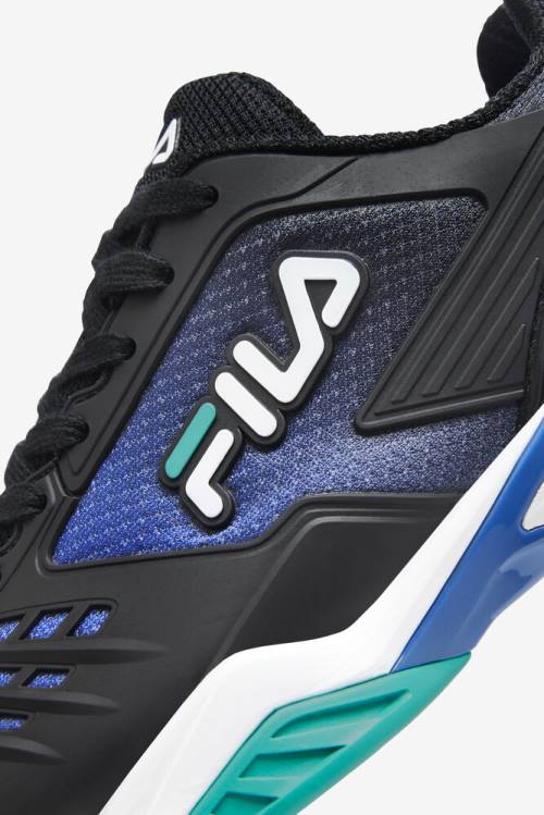 Fila Axilus 2 Energized Naisten Tenniskengät Mustat Sininen Turkoosi | Fila654TB