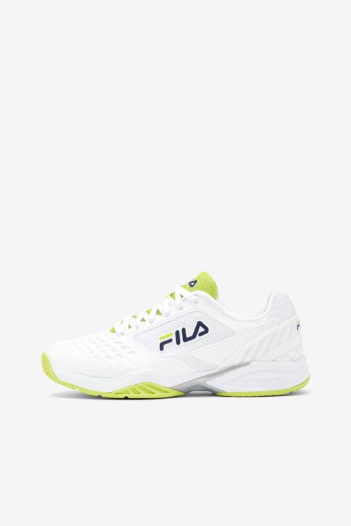 Fila Axilus 2 Energized Naisten Tenniskengät Valkoinen Laivastonsininen Vaaleanvihreä | Fila853FC