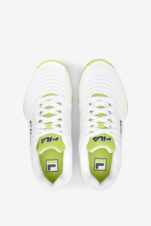 Fila Axilus 2 Energized Naisten Tenniskengät Valkoinen Laivastonsininen Vaaleanvihreä | Fila853FC