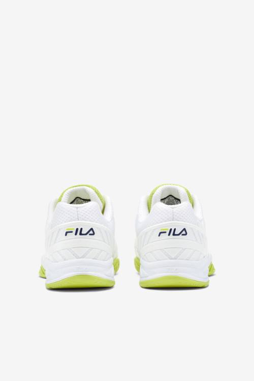 Fila Axilus 2 Energized Naisten Tenniskengät Valkoinen Laivastonsininen Vaaleanvihreä | Fila853FC