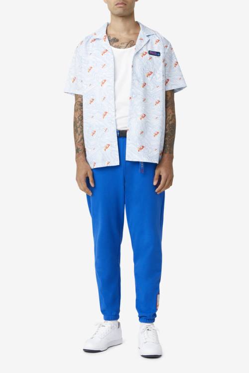 Fila Basecamp Miesten Housut Sininen | Fila732BD