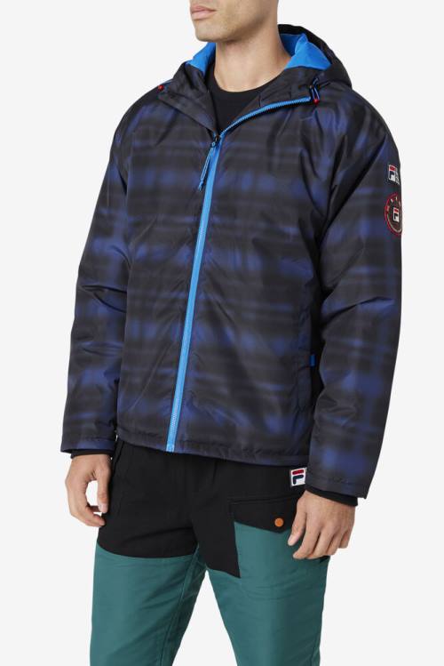 Fila Beta Puffer Miesten Takki Sininen Harmaat | Fila634AK