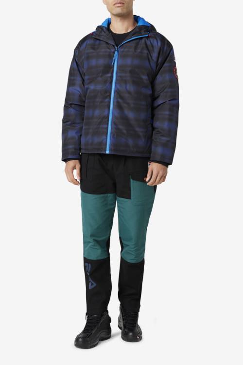Fila Beta Puffer Miesten Takki Sininen Harmaat | Fila634AK