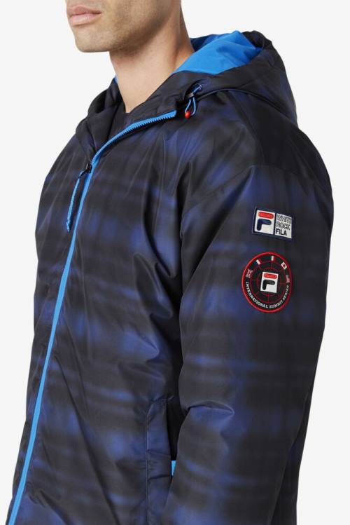 Fila Beta Puffer Miesten Takki Sininen Harmaat | Fila634AK