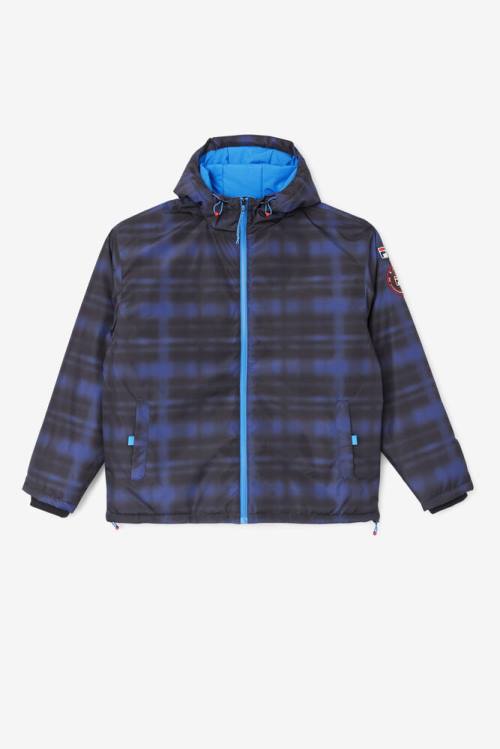 Fila Beta Puffer Miesten Takki Sininen Harmaat | Fila634AK