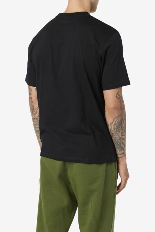 Fila Borough Tee Miesten T Paidat Mustat | Fila368JK