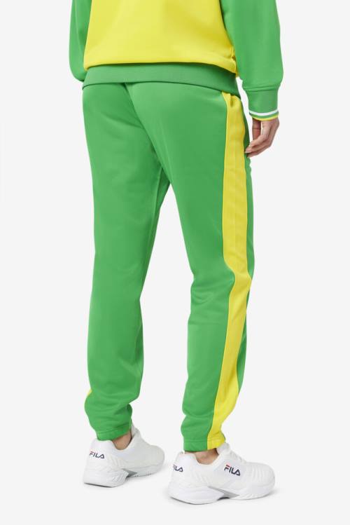 Fila Brazil Track Miesten Housut Vihreä Keltainen | Fila546DZ
