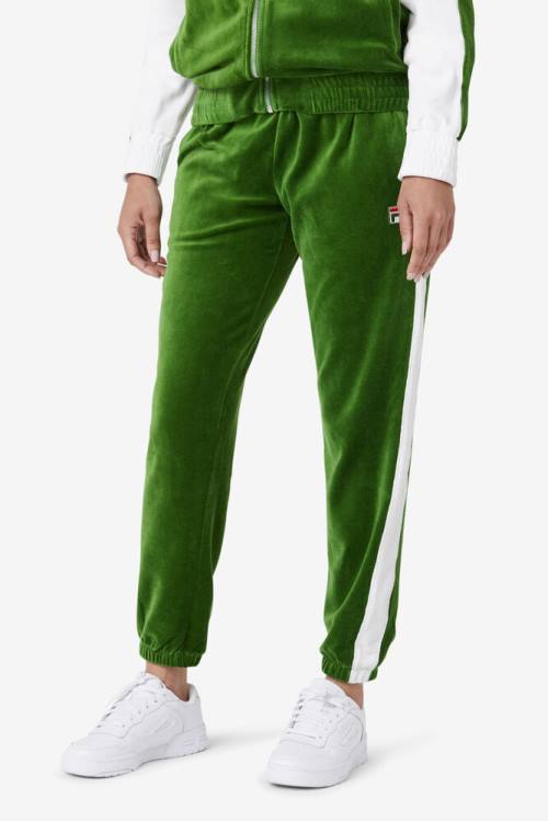 Fila Brice Velour Miesten Housut Valkoinen Punainen | Fila720RT