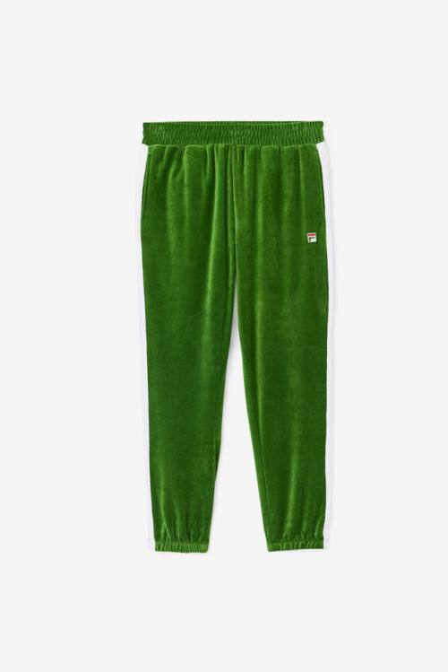Fila Brice Velour Miesten Housut Valkoinen Punainen | Fila720RT