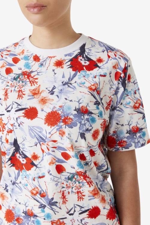 Fila Briella Crew Naisten T Paidat Sininen Valkoinen Punainen | Fila096FW