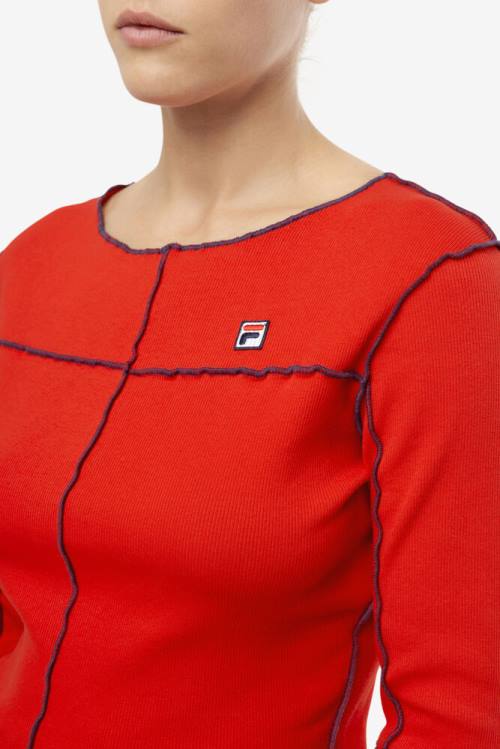 Fila Brooklynn Top Naisten T Paidat Punainen | Fila152WX