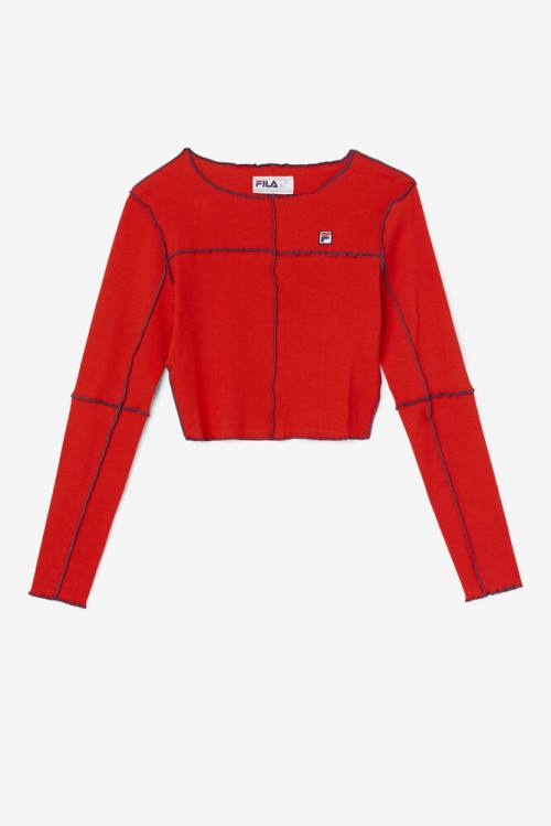 Fila Brooklynn Top Naisten T Paidat Punainen | Fila152WX