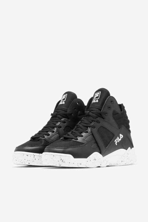 Fila Cage Mid Miesten Koripallokengät Mustat Valkoinen | Fila759NF