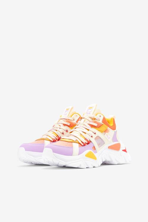 Fila Cage Mid Mixed Media Naisten Tennarit Oranssi | Fila586GT