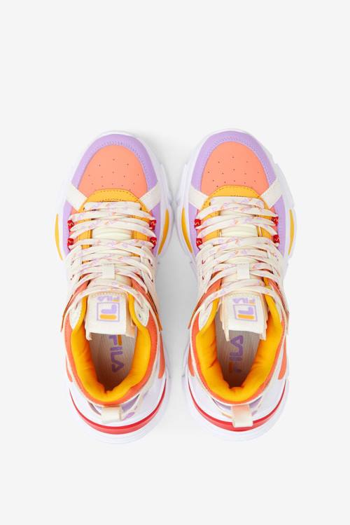 Fila Cage Mid Mixed Media Naisten Tennarit Oranssi | Fila586GT