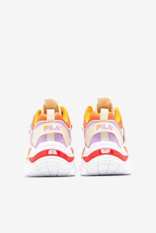 Fila Cage Mid Mixed Media Naisten Tennarit Oranssi | Fila586GT