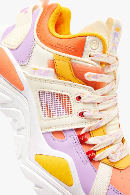 Fila Cage Mid Mixed Media Naisten Tennarit Oranssi | Fila586GT
