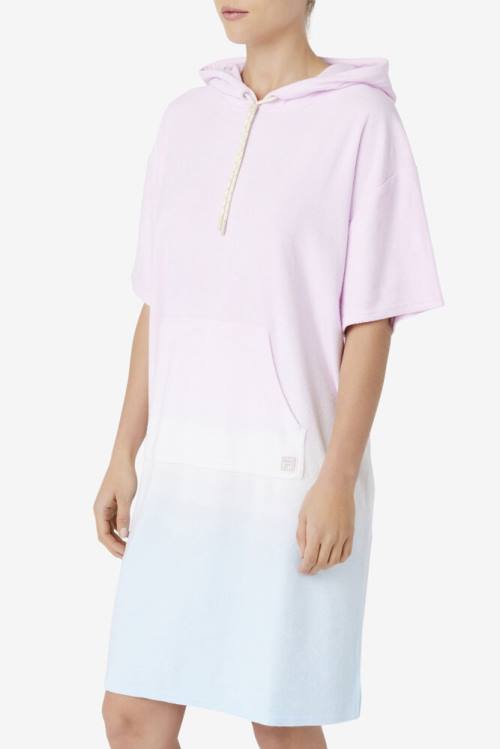 Fila Cali Hupullinen Poncho Naisten Huppari Violetit Sininen Koralli | Fila752WE
