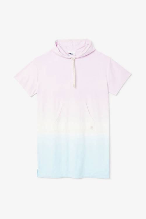 Fila Cali Hupullinen Poncho Naisten Huppari Violetit Sininen Koralli | Fila752WE
