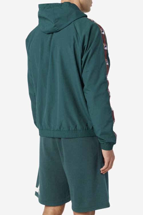 Fila Cameron 1/2 Zip Tuuli Miesten Takki Oliivinvihreä | Fila354NF