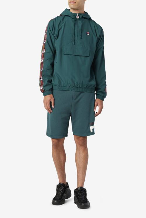 Fila Cameron 1/2 Zip Tuuli Miesten Takki Oliivinvihreä | Fila354NF