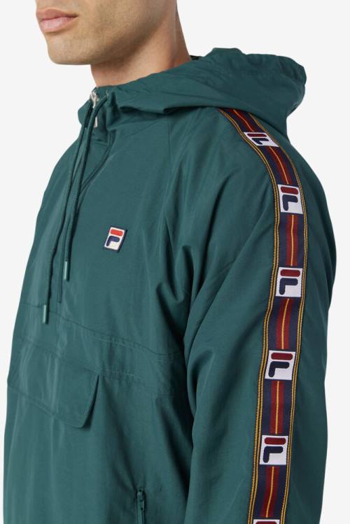 Fila Cameron 1/2 Zip Tuuli Miesten Takki Oliivinvihreä | Fila354NF