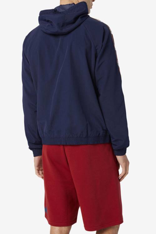 Fila Cameron 1/2 Zip Tuuli Miesten Takki Laivastonsininen | Fila813NR