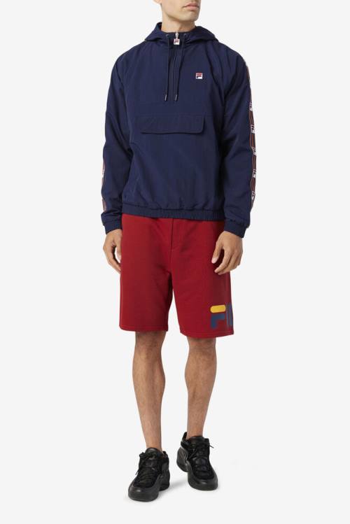 Fila Cameron 1/2 Zip Tuuli Miesten Takki Laivastonsininen | Fila813NR