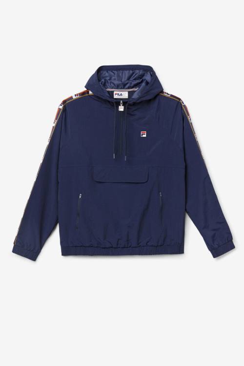 Fila Cameron 1/2 Zip Tuuli Miesten Takki Laivastonsininen | Fila813NR