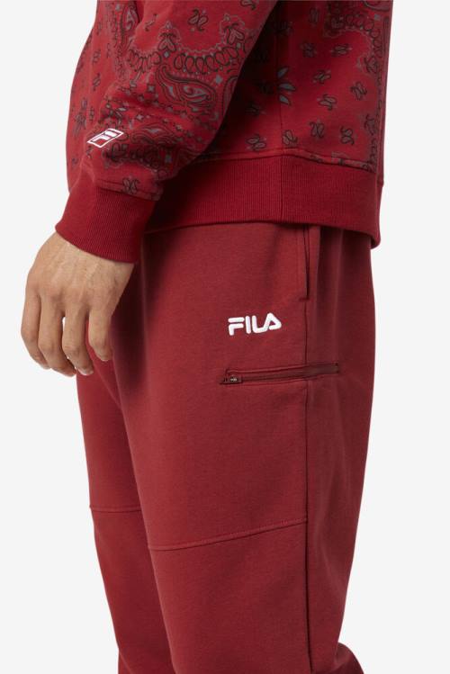 Fila Canadice Jogger Miesten Housut Punainen | Fila642JW