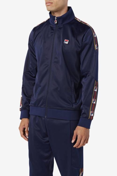 Fila Carson Track Miesten Takki Laivastonsininen | Fila687CD