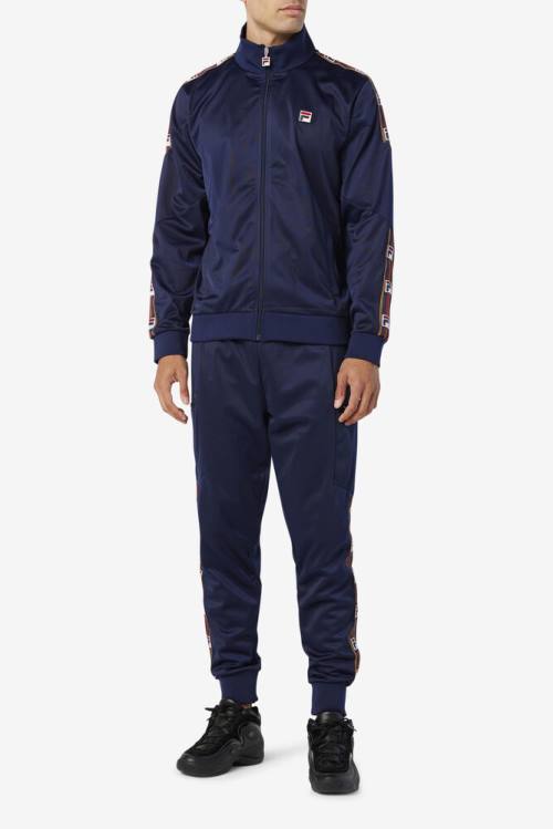 Fila Carson Track Miesten Takki Laivastonsininen | Fila687CD