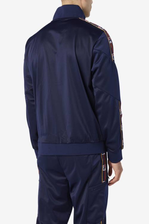 Fila Carson Track Miesten Takki Laivastonsininen | Fila687CD