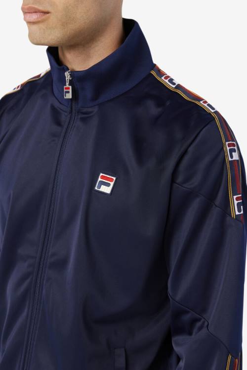 Fila Carson Track Miesten Takki Laivastonsininen | Fila687CD