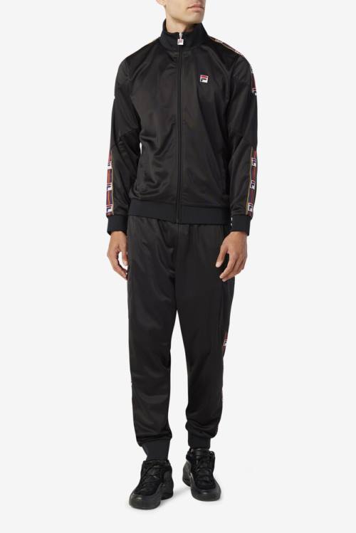 Fila Carson Track Miesten Takki Mustat | Fila679CM