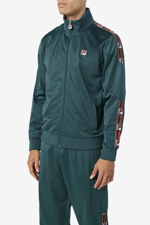 Fila Carson Track Miesten Takki Oliivinvihreä | Fila046OL