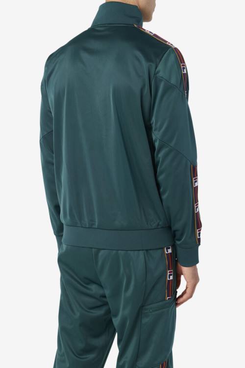 Fila Carson Track Miesten Takki Oliivinvihreä | Fila046OL
