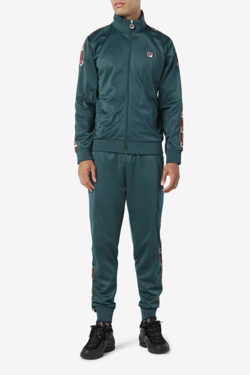 Fila Carson Track Miesten Takki Oliivinvihreä | Fila046OL