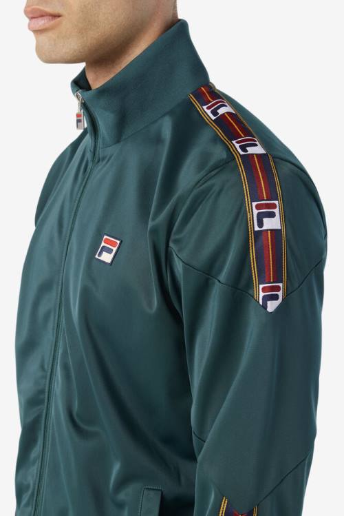 Fila Carson Track Miesten Takki Oliivinvihreä | Fila046OL