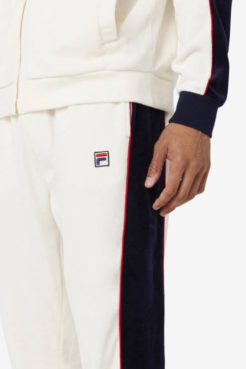 Fila Cima Velour Miesten Housut Punainen Laivastonsininen | Fila583BS