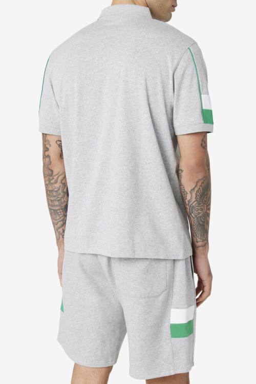 Fila Coda Miesten Pikeepaita Vaaleanharmaat Valkoinen | Fila193WF