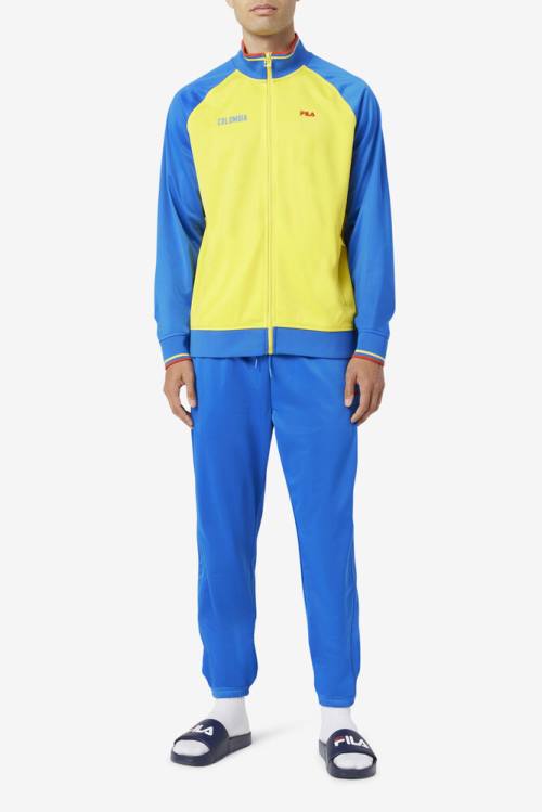 Fila Colombia Track Miesten Housut Sininen Punainen | Fila741HQ