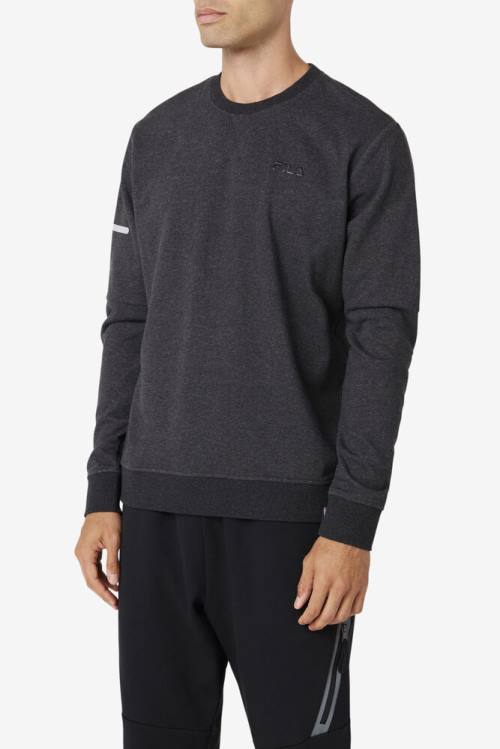 Fila Commuter Crew Miesten Puserot Mustat | Fila671DT